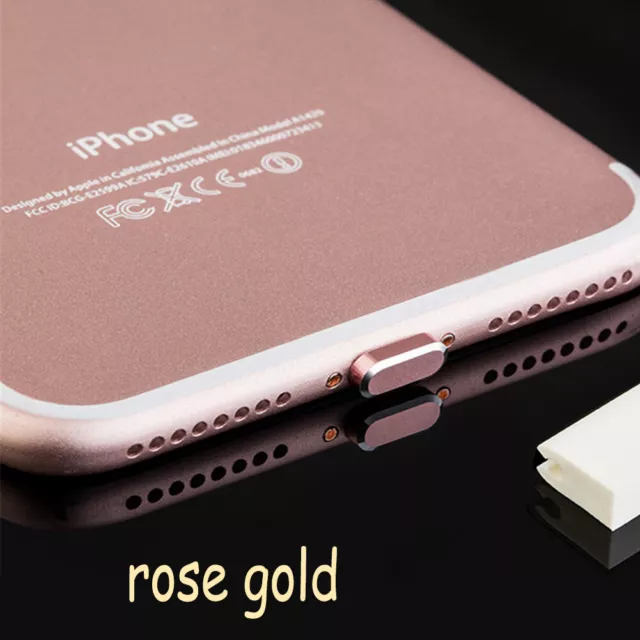 1pcs Métal Poussière Prise Téléphone Charge Port Stopple Pour IPHONE 5s Se / , 7