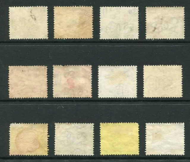 Federated Malay States - 12 different Tiger stamps, values to 50c (ER224) 2