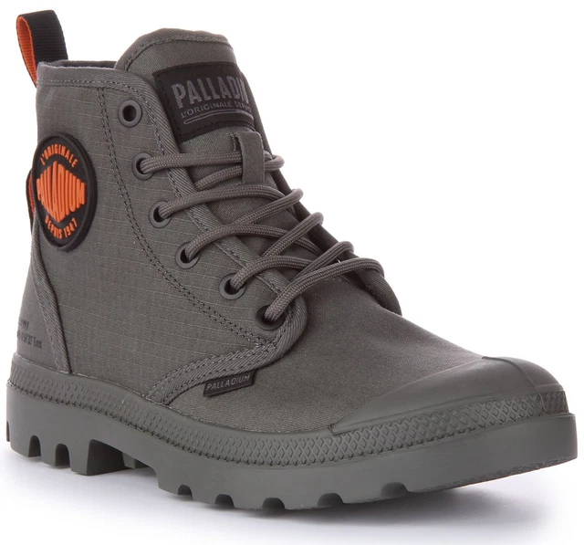 PALLADIUM PAMPA HI Dye Washed Flannel Ankle Boot Sand Mens UK 6