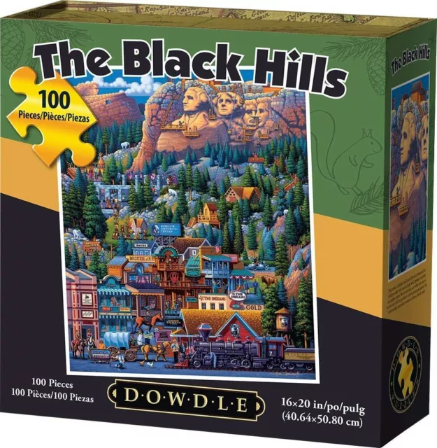Artist Eric Dowdle 500 Piece Jigsaw Puzzle The Black Hills Mount Rushmore