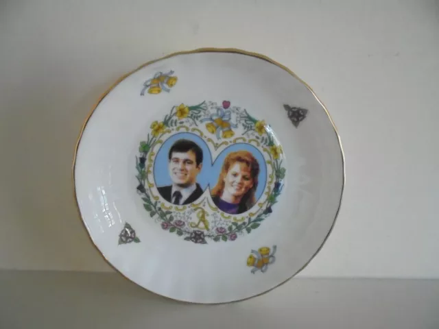 Coalport Dish - Marriage Of Hrh Prince Andrew & Sarah Ferguson -1986 - Boxed