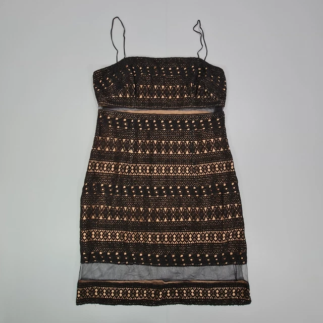 JIKI MONTE CARLO Womens Dress Black Size 42 Lace Mini Length Sleeveless 39.99 PicClick UK