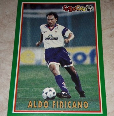 figurina SUPERCALCIO 1996/97 PANINI numero 97 ALDO FIRICANO 