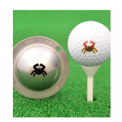 TIN CUP Metal Golf Ball Stencil -  CHESAPEAKE DESIGN - Stainless Steel