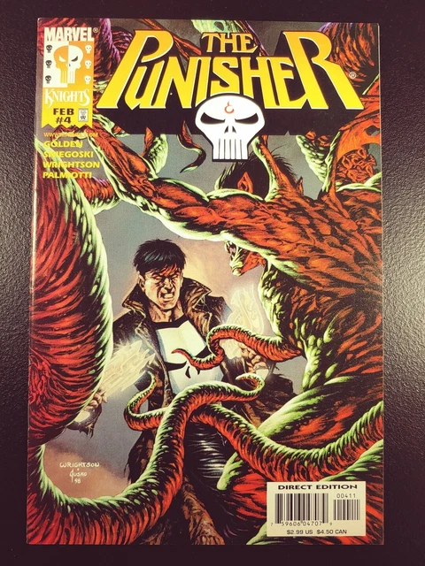 Punisher #4 "Marvel Knights" Vf/NM Final Issue (1998) Marvel c14a