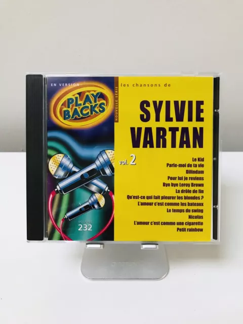 DOUBLE CD playbacks SYLVIE VARTAN volume 232 12 titres 2000 play back karaoké