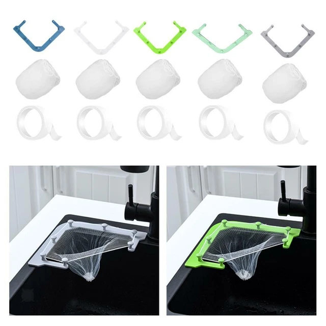 KITCHEN SINK CORNER Drainage Basket Triangle Sink Filter Drainer Net