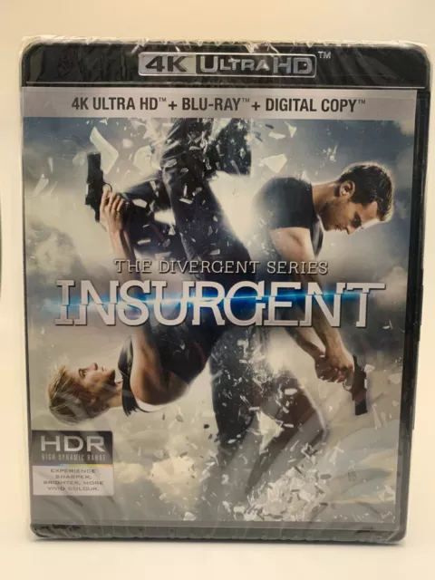 Insurgent 4K Ultra HD Blu Ray Digital Copy Shailene Woodley Theo James Divergent
