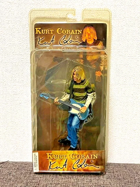 NECA Kurt Cobain 7 inches Action Figure Statue w/Guitar Kurt Donald Cobain