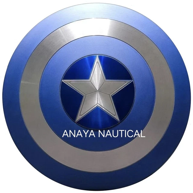 Marvel Legends Captain America  Avengers Shield Alloy Metal Movie Props Replica
