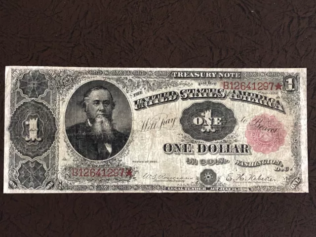 1891 $1 Stanton Large Treasury Note