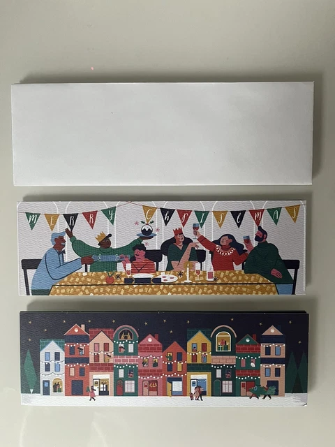 christmas cards Happy Xmas craft- 6 pieces cards & envelopes