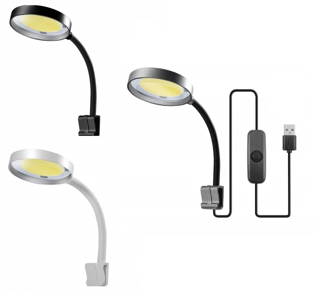 Clip-on Fish Tank Lights, 2.5W USB LED Aquarium Light With 360° Flexible Body