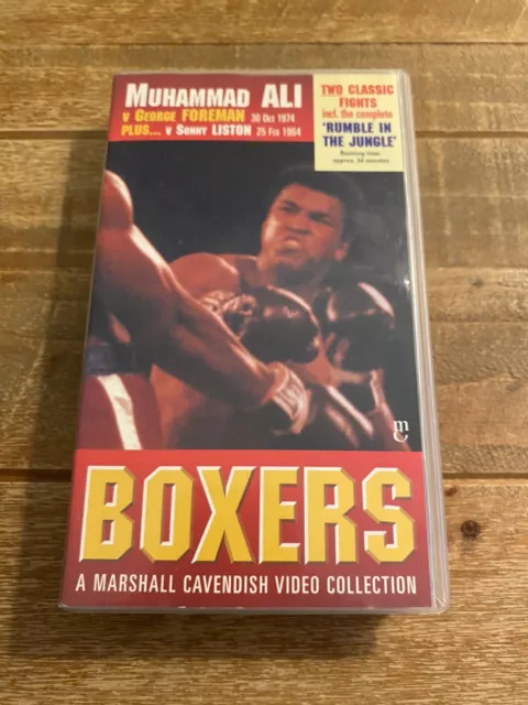 Boxers Collection 1 VHS Video Muhammad Ali V George Foreman & Sonny Liston