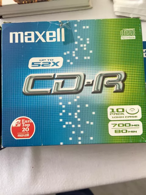 CD R CD-Recordable Maxell 700 MB  NEUF sous film 10 + 10