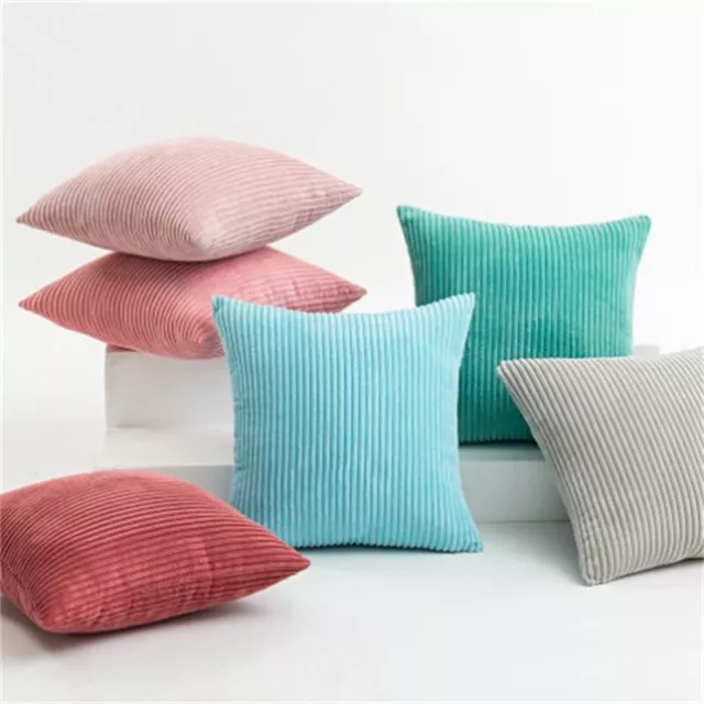 Winter Pillow Case Plush Velvet Cushion Cover Corduroy Square Sofa Home Decor