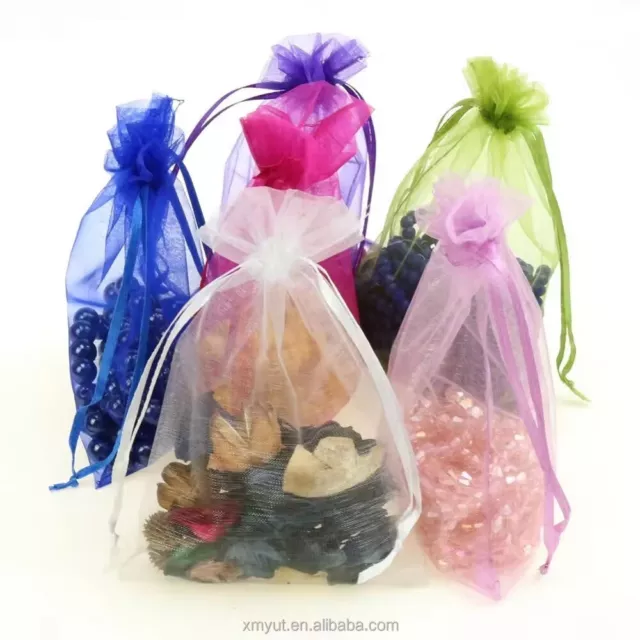10-100pcs Organza Bag Sheer Bags Candy Packaging Jewellery Gift Wedding Pouch AU