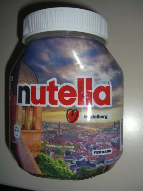 Nutella Städteliebe Edition Heidelberg Glas - leer, Ferrero Sammelglas