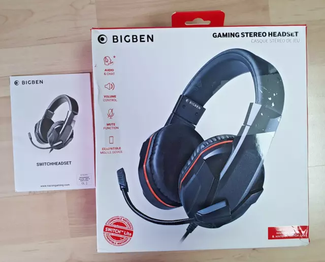 Gaming Headset Interactive Stereo Kopfhörer Nintendo Switch/Switch Lite schwarz