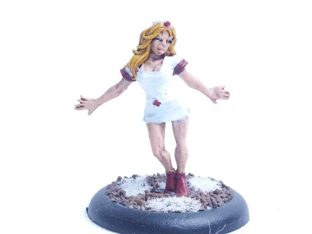 Wyrd Games Malifaux Mcmournings Nurse. Painted. Brown 648