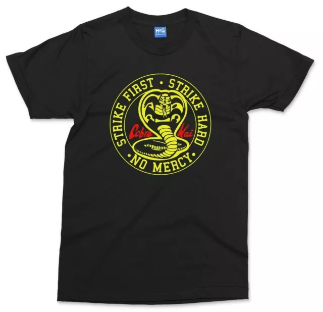 Cobra Kai T-shirt Karate Kid Inspired Retro Tv MMA Top GYM Martial Arts Gift Tee