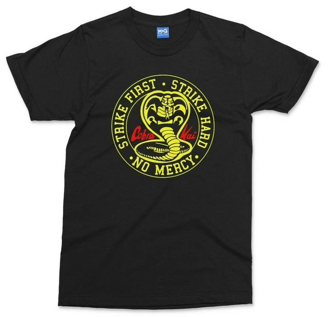 T-shirt Cobra Kai Karate Bambino Ispirata Retro TV MMA Top PALESTRA Arti Marziali Maglietta regalo
