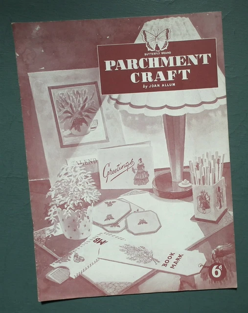 VINTAGE 1940S 1950S booklet Parchment Craft by Joan Allum hobbies Art