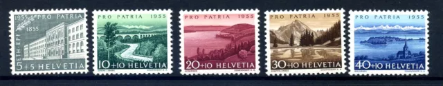 SCHWEIZ 1955 Nr 613-617 postfrisch (216380)