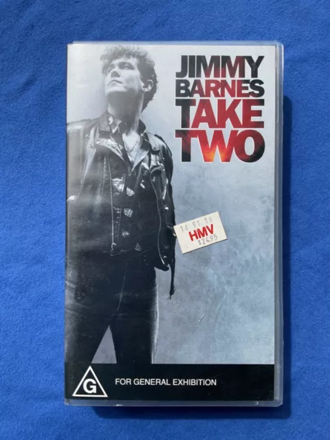 JIMMY BARNES 1990s  JIMMY BARNES TAKE TWO,  VHS Cassette.  PAL, VHS
