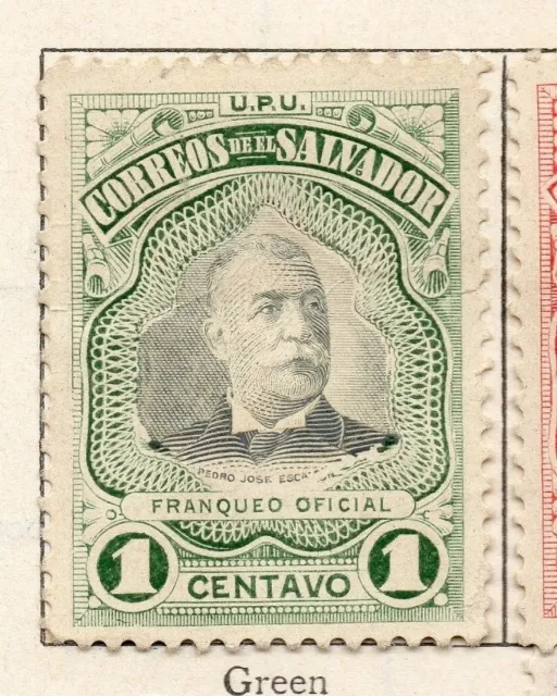 Salvador 1906 Issue Fine Mint Hinged 1c. 141477