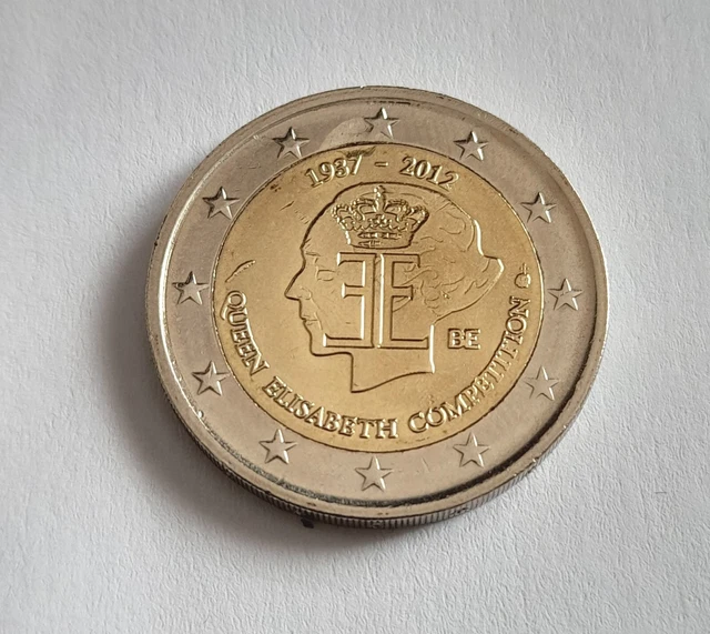 2 € Belgique 2012 - Concours Reine Elisabeth - Fautée coin bouché - neuve SPL
