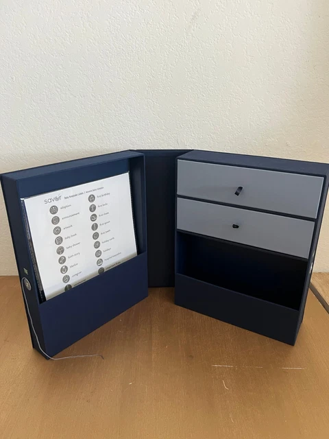 Savor The Vault Desk Organizer Box and Stickers - Good for Baby Keepsakes