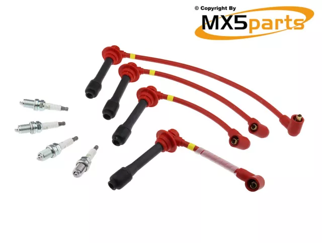 MX5 Magnecor 8.5mm Ignition HT Leads + FREE NGK Spark Plugs Mazda MX-5 Mk2 98>05