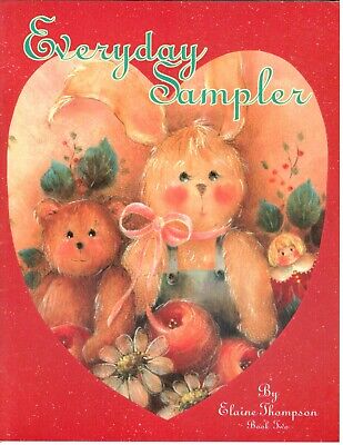 Libro de muestra cotidiana dos libro de pintura decorativa vintage de Elaine Thompson