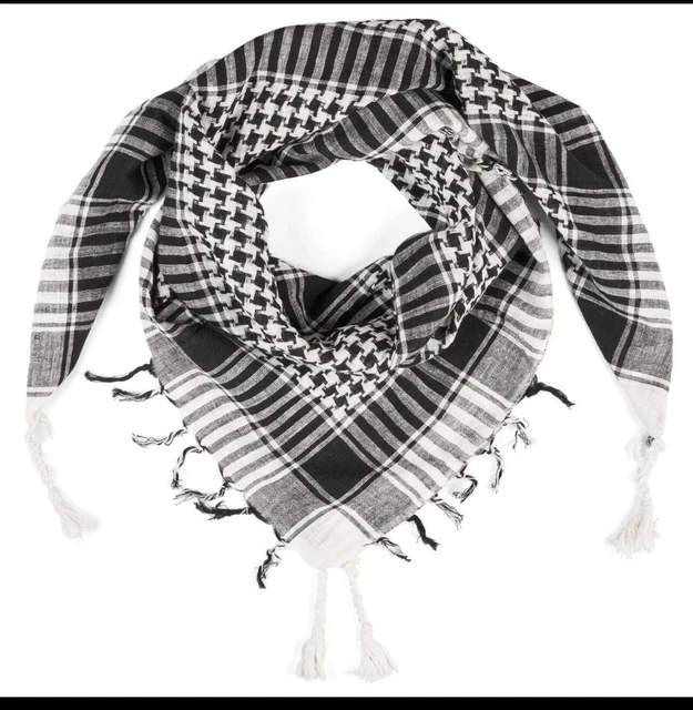 RED ARAB HEAD Scarf Wrap Arafat Shemagh Keffiyeh Checkered Neck Shawl