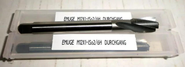 1.Stk.Emuge Maschinen Gewindebohrer M12x1 ISo2/6H Durchgang ***Neu***