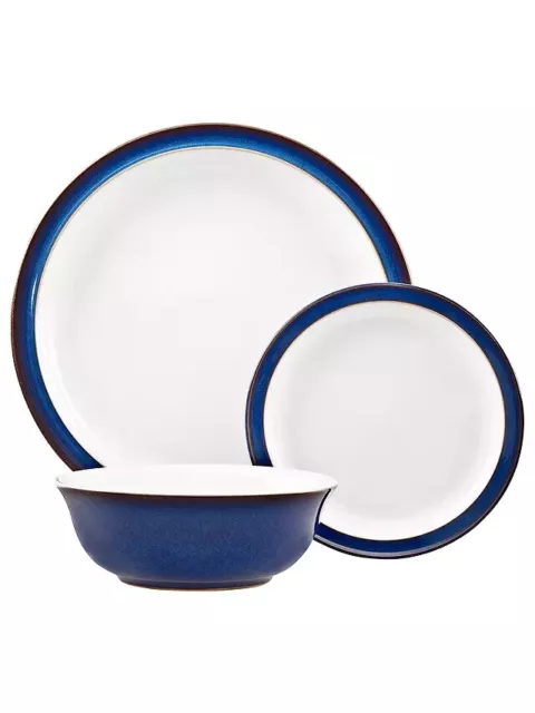 Denby Imperial Blue Dinnerware Set, 12 Piece RRP £206