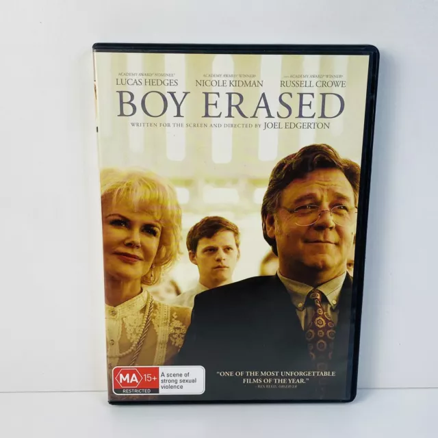 Boy Erased (DVD, 2018) Region 4 - Fast Free Post - LIKE NEW