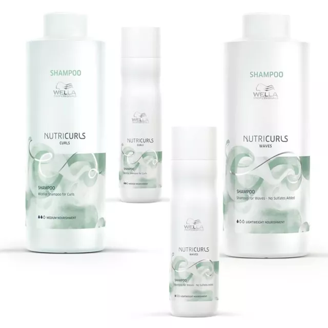 Wella Nutricurls Shampoo available in 250ml or 1000ml