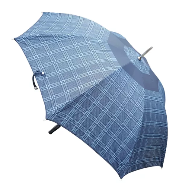 ACCLAIM Dark Blue Large Check Panel Sports Golf Style Umbrella 40" Design A/30