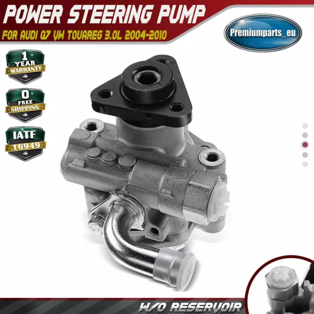 Power Steering Pump w/o Pulley for Audi Q7 VW Touareg 3.0L 2004-2010 7L8422154D