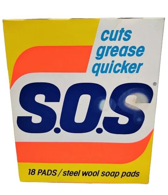 SOS Pads 1978 Sealed Box of 18 Miles Laboratories Movie TV Prop Vintage