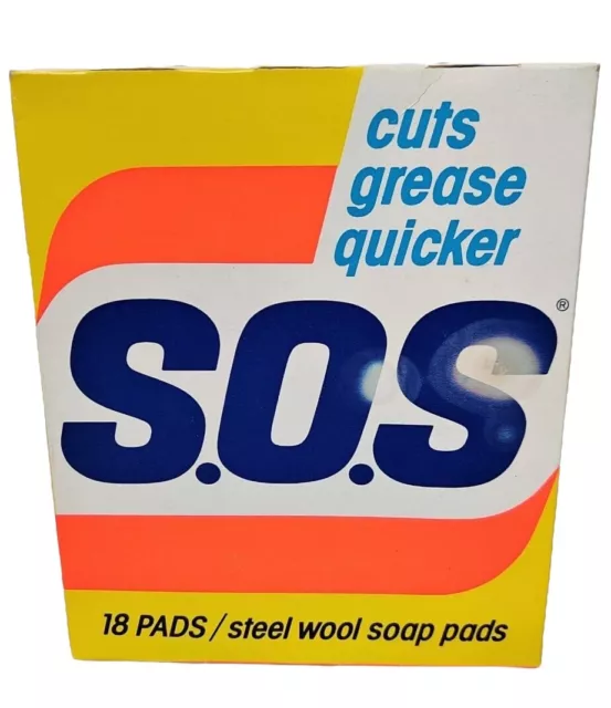 SOS Pads 1978 Sealed Box of 18 Miles Laboratories Movie TV Prop Vintage