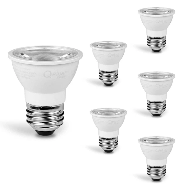 QPLUS PAR16 LED Bulb, 50W Equivalent, 500 Lumens, Dimmable,
