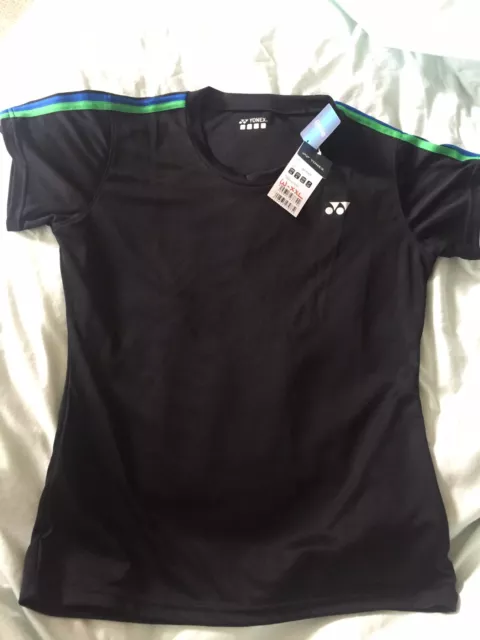 Yonex Xxl 14 16 Black Tshirt Yt1005ex Badminton Squash Tennis Girl Lady Club New