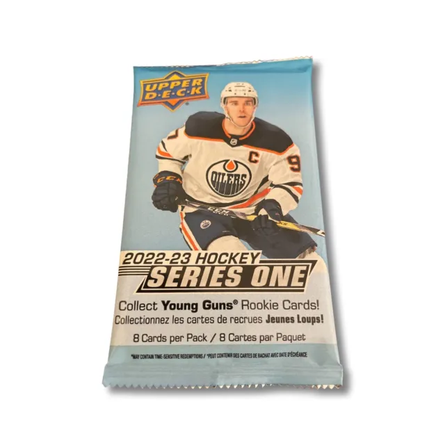 2022 - 23 Upper Deck Series 1 Hockey Sealed Booster Pack 1 Pack Young Guns
