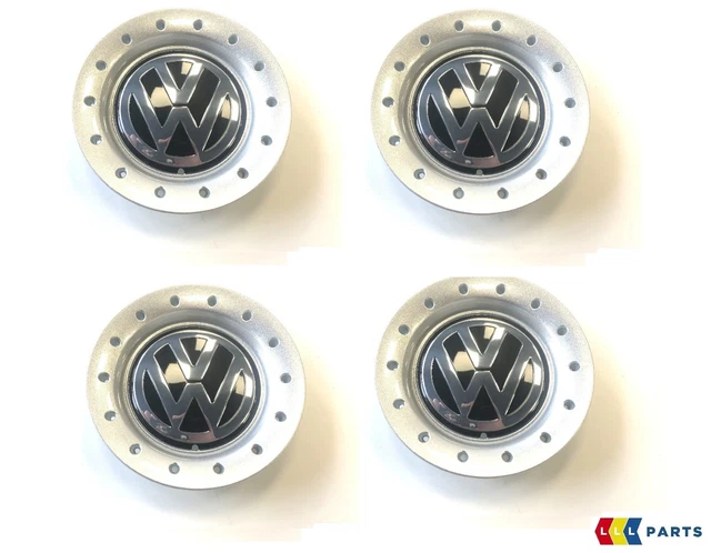 Genuine VW Beetle 02-05 16 Alloy Wheel Center Hub Cap - Chrome Gray, 1C0601149MGRB