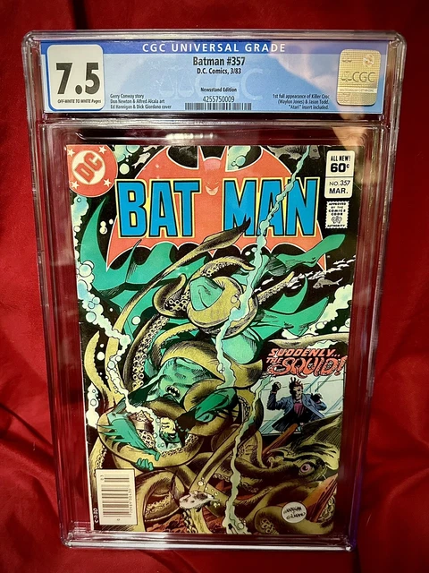 🔴 Batman #357 | CGC 7.5 Newsstand | First Appearance Killer Croc & Jason Todd 🔴 Batman #357 | CGC 7.5 Newsstand | First Appearance Killer Croc & Jason Todd