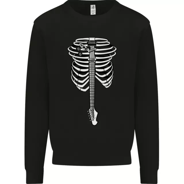 Electric Guitar Ribs Guitarist Acoustic Kids Sweatshirt Jumper