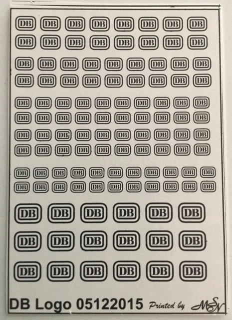 DB LOGOS EPOCHE schwarz Decals 1:87 oder H0 EUR 11,99 - PicClick DE